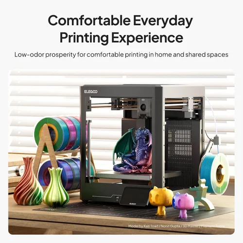 Vista 5 de ELEGOO - Paquete de filamento de seda PLA 1.75mm, filamentos para impresora 3D de doble color con precisión dimensional de +/- 0.05mm, paquete de 4