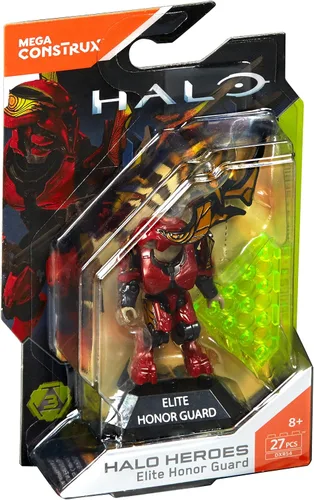 Vista 5 de Mega Construx Halo héroes figura de Elite Honor Guard