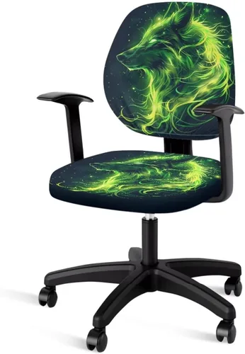 Vista 37 de Funda para silla de oficina con diseño de mariposa de 2 piezas, fundas para silla de juegos, bonitas fundas transpirables para silla de escritorio