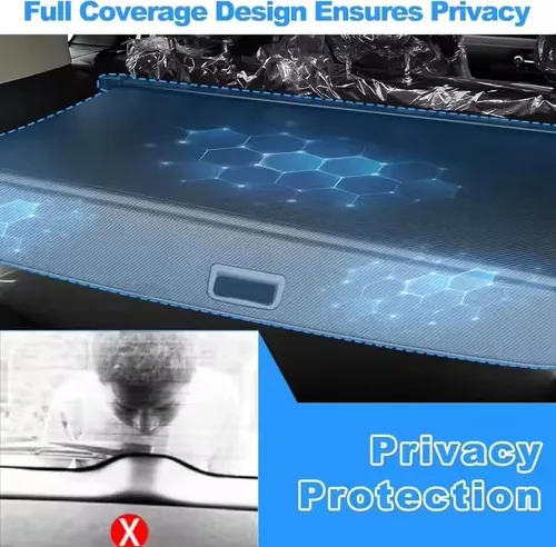 Vista 2 de Cubierta retráctil para maletero, cubierta protectora de equipaje, compatible con Toyota RAV4 2014-2019, pantalla de privacidad, kit