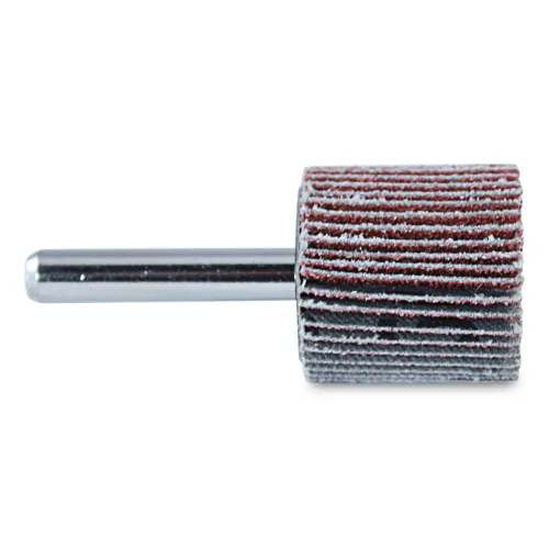 Vista 4 de BHA Ruedas de aleta montadas en vástago de óxido de aluminio, 1" x 1" x 1/4", grano 60 - Paquete de 5