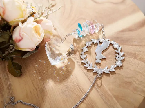 Vista 8 de Regalos conmemorativos para gatos por pérdida de gato, atrapasoles de cristal K9 para ventanas, regalo personalizado de condolencias para mascotas