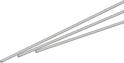 Vista 50 de Uxcell Tubo capilar de acero inoxidable 304, OD 0.4 mm x 0.1 mm de grosor de pared, 250 mm de longitud, tubo metálico para maquinaria industrial