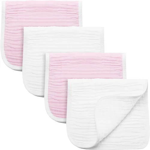 Vista 18 de Synrroe Paños de muselina grandes para eructos, paños de muselina para bebés niñas y niños, paquete de 10 extraabsorbentes y suaves de muselina, 6