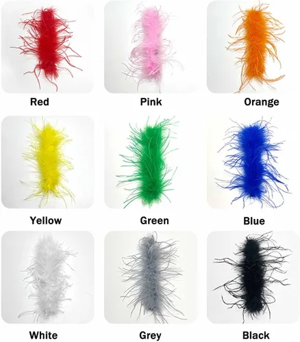 Vista 6 de LELEBEAR Pulseras de plumas a presión, pulsera de plumas a presión, muñeca de plumas, puños de plumas para mujer