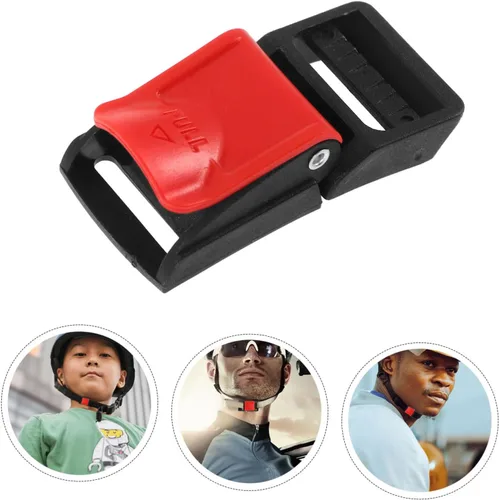 Vista 3 de 6 piezas de hebilla de casco hebilla de accesorio para casco hebilla de liberación rápida reemplazo accesorios casco motocicleta casco motocicleta