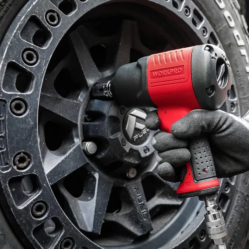 Vista 7 de WORKPRO Llave de impacto de aire de 1/2 pulgada, diseño ergonómico, par potente, amplia aplicación
