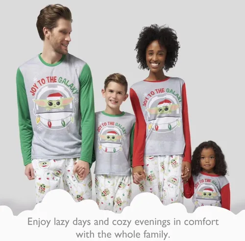 Vista 2 de STAR WARS Men's 2-Piece Holiday Family Sleep Set