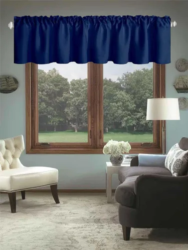 Vista 69 de Cortinas de cocina negras Ladity - 2 paneles de cortinas cortas opacas, 36 pulgadas, privacidad, niveles de café, cortinas de granja para ventana