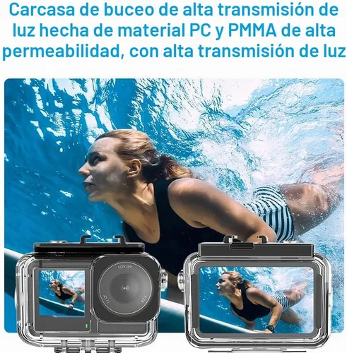 Vista 4 de Funda impermeable para cámara DJI Osmo Action 3/Action 4/Action 5 Pro