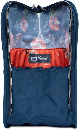 Vista 4 de Lug Soporte para brochas de maquillaje de viaje para canoa para, Gris jaspeado, Soporte para brochas de maquillaje de viaje en cano