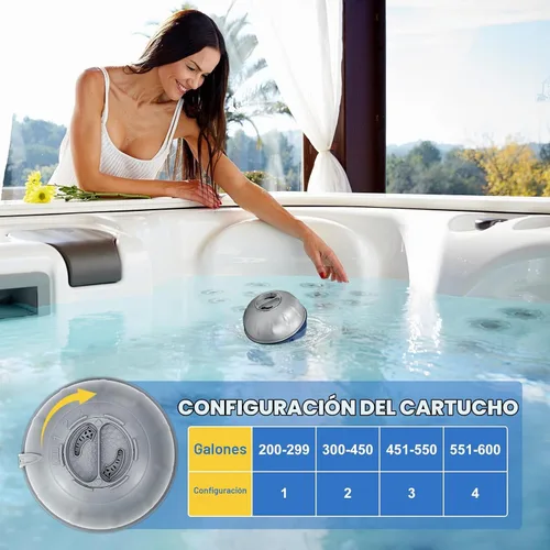Vista 5 de Paquete de 8 cartuchos de repuesto para sistema flotante Frog Ease Plateado
