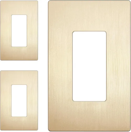 Vista 134 de LIDER Placa de pared decoradora, cubierta de interruptor sin tornillos