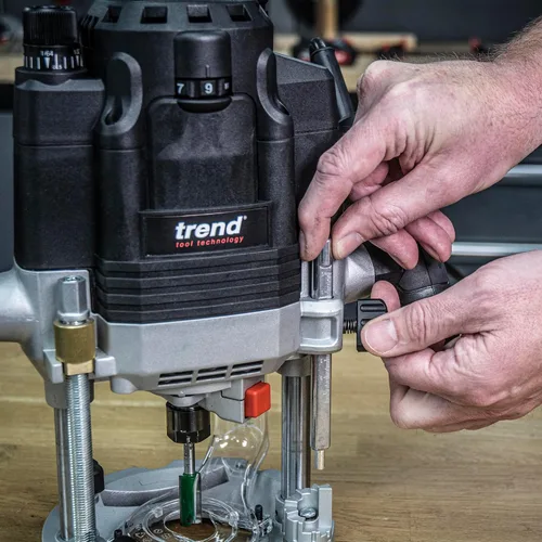 Vista 11 de Trend Router de inmersión T8 de modo dual de 3-1/4 HP con pinza de 1/2 pulgada, velocidad variable, mesa de enrutador compatible con sistema