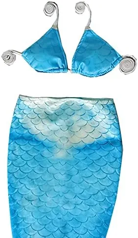 Vista 5 de Fabulosa cola de sirena para adultos mujeres y hombres cola de sirena sin aleta trajes de baño de sirena de playa