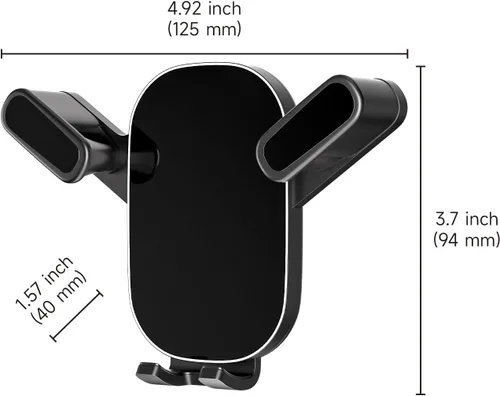 Vista 6 de B&DOG XSIN Soporte de teléfono de coche compatible con RAV4 (Negro-C)