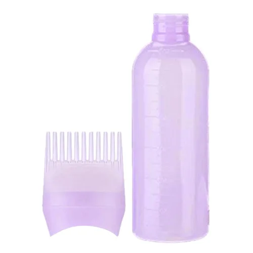 Vista 8 de Botella aplicadora de peine de raíz - 1/3 4.1 fl oz botella de champú de teñido de aceite Peine Aplicador de botella de tinte para el cabello