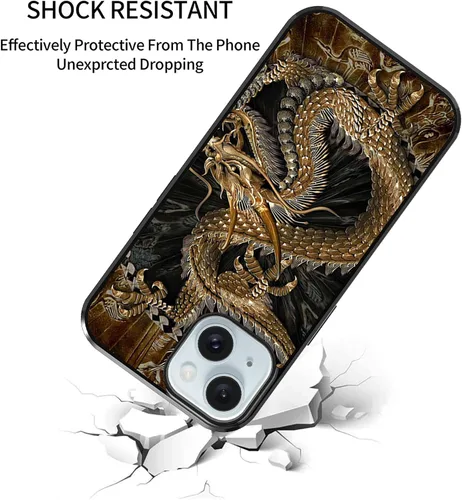 Vista 103 de Funda para iPhone Air - Dragón dorado chino