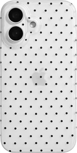 Vista 82 de inewateri Funda compatible con iPhone 11 con bonito diseño estético de lunares a la moda, fundas simples para TPU suave, funda de protección Negro