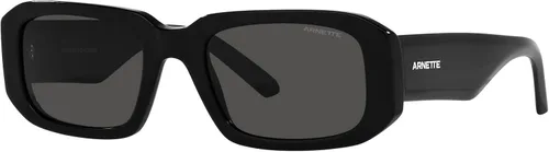 Vista 2 de ARNETTE Gafas de sol para hombre, montura negra, lentes gris oscuro, 2.087 in