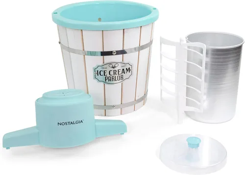 Vista 9 de Nostalgia Máquina Eléctrica de Helados – Estilo Salón, Máquina de Helado Suave a la Antigua Hace Yogur Congelado o Gelato en Minutos - Divertido
