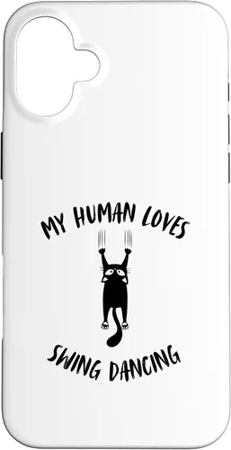 Vista 22 de My Human Loves Swing Dancing - Cat Parent Hobby Lover Case for iPhone 16
