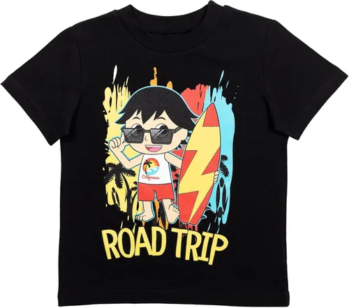 Vista 4 de RYAN'S WORLD Paquete de 2 camisetas gráficas, Rojo