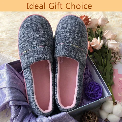Vista 6 de Urbancolor Pantuflas de interior lavables con espalda cerrada para mujer, antideslizantes, transpirables, para el hogar