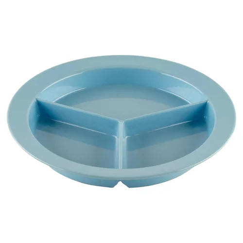 Vista 37 de G.E.T. CP-530-T Tan 9" 3-Compartment Plate, Break Resistant Dishwasher Safe Melamine Plastic, Supermel Collection (Pack of 12)