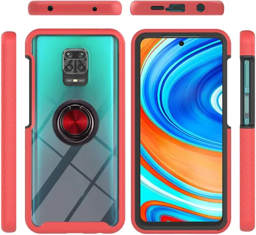 Vista 118 de Funda compatible con Xiaomi Poco X3 NFC, compatible con Xiaomi Poco X3 Pro/Poco X3 Ring Stand 3 en 1, color negro