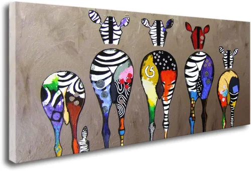 Vista 8 de Lienzo de pintura de arte abstracto para colgar en la pared, ideal para la decoración del hogar, de habitaciones, salas, baños y más