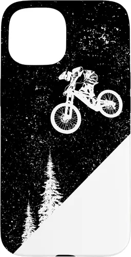 Vista 6 de Funda para bicicleta de montaña para iPhone 16, descenso, BTT, vintage, para ciclismo de montaña