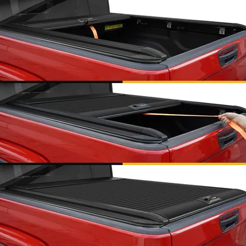 Vista 7 de ONINE Pull-Lock-Go Funda retráctil rígida para tonel, ajuste personalizado 2015-2026 Chevy Colorado/GMC Canyon, cama de camión de 5 pies (156.7 cm)