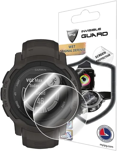 Vista 12 de IPG AMOLED Smartwatch Protector de pantalla de hidrogel para Garmin Instinct Crossover (2 unidades) Invisible HD Clear Film Anti-Scratch Protector