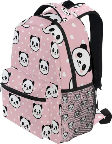 Vista 17 de ATTX Linda mochila con diseño de panda para niños y niñas, Panda-h, Ciclismo