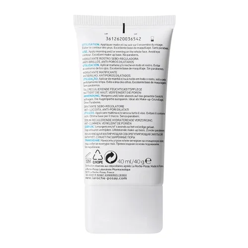 Vista 15 de La Roche-Posay Effaclar Mat, hidratante diario para pieles grasas, reduce visiblemente el aspecto de los poros, hidratante matificante sin aceite