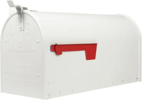 Vista 10 de Architectural Mailboxes Admiral™ Buzón de Correo de Metal de Aluminio Resistente al Óxido Montado en Poste para Exterior, Negro, Buzón Grande