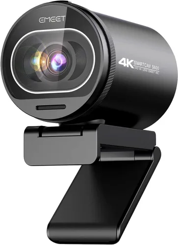 Vista 12 de EMEET Cámara web S600 4K con trípode para transmisión, sensor Sony de 1/2.55 pulgadas, enfoque automático PDAF, 1080P @60FPS, 2 micrófonos