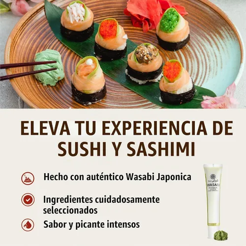 Vista 5 de Muso from Japan - Wasabi real - Sabor auténtico, vegano y sin gluten - 1.52 onzas