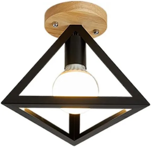 Vista 12 de RCIDOS Nordic - Lámpara de techo semiempotrada para el hogar, pasillo, montaje empotrado, E27, fácil de instalar, iluminación creativa para pasillo