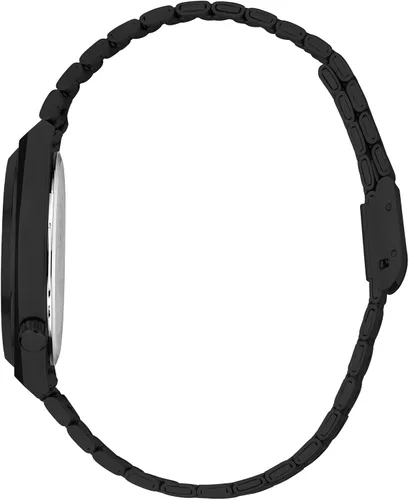 Vista 3 de JIANDUN La moda para hombre de negocios negro relojes correa de acero inoxidable impermeable simple