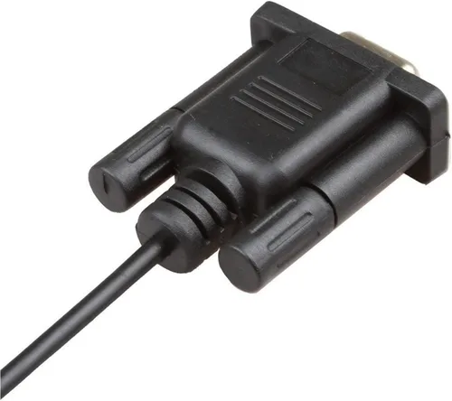 Vista 3 de Cable serie DB9Pin hembra a DC3.0.197 in - 6 pies negro