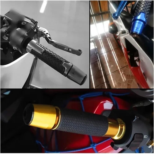 Vista 3 de Motocicleta para Suzuki GIXXER150 155SF 2021 GIXXER SF250 SF 250 7/8 pulgadas 0.866 in extremos de manillar de motocicleta CNC Aluminio Manija Bar