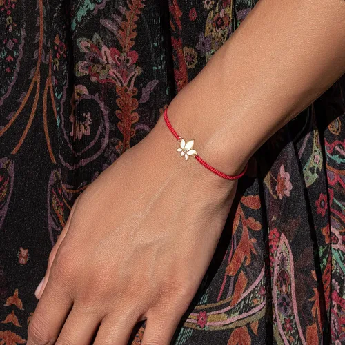 Vista 4 de KARMA AND LUCK Women's 925 Sterling Silver, Adjustable Drawstring Closure Red String Bracelet for Spiritual Power 6" - 9" adjustable Available in