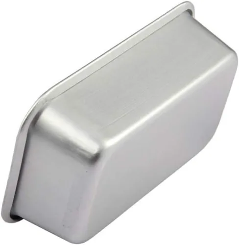 Vista 4 de Hemoton Molde de pan antiadherente rectangular de aleación de aluminio, 4 piezas, moldes para pan, tostadas, brownie, herramientas para hornear