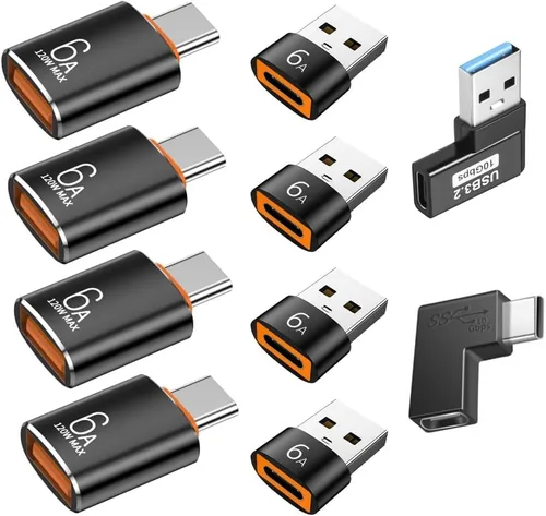Vista 9 de BUISAMG Adaptador USB a USB C, adaptador USB C a A para MacBook Pro, iMac