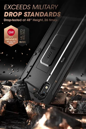 Vista 2 de SUPCASE Unicorn Beetle Pro Series - Funda diseñada para Samsung Galaxy A10e (versión 2019), funda resistente de cuerpo completo y función atril