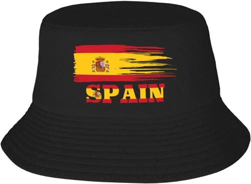 Vista 19 de Sombrero de pescador con bandera española de España para hombres y mujeres, sombrero de playa de verano, gorra de pesca, sombreros de sol