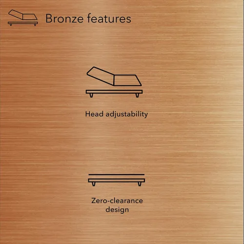 Vista 3 de Beautyrest baselogic Nivel 1 - Base de cama ajustable individual XL - Ajuste de la cabecera, control remoto con cable, patas removibles para diseño