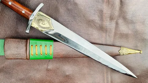 Vista 8 de Kukri Machete - Espada forjada a mano de 15" - Cuchillo de acero de alto carbono fabricado en Nepal